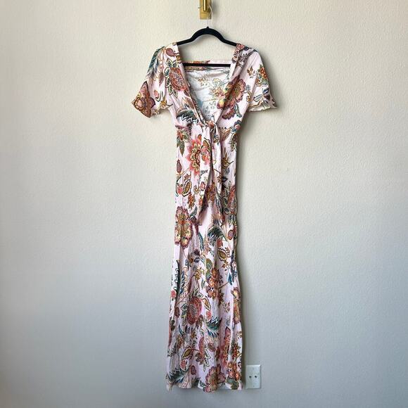 NWT Anthropologie Kachel Floral Flutter Sleeve Slip Dress Size 2 - Picture 4 of 9